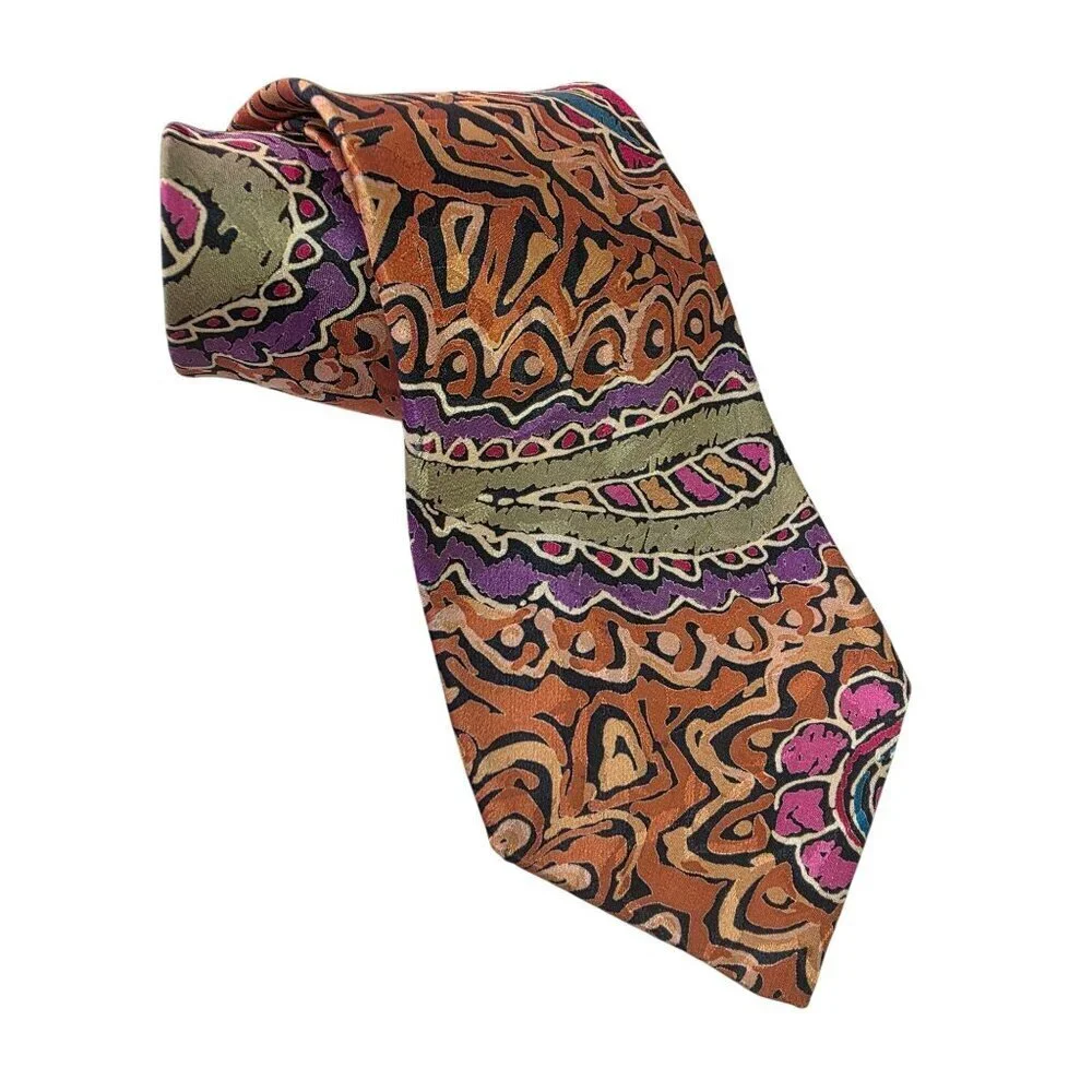J Blades 90s Handmade 100% Silk Tie 3.75